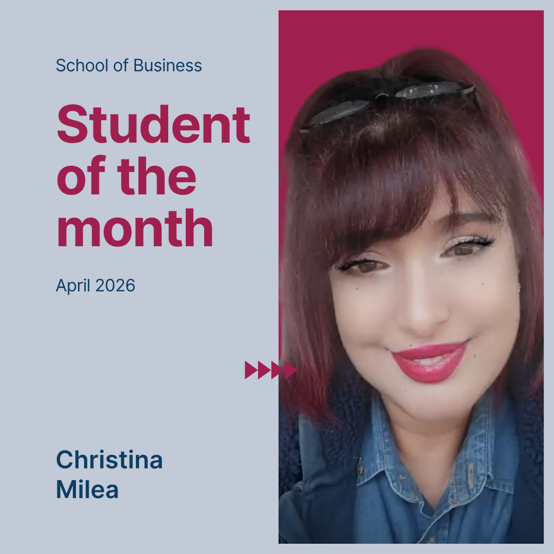 Christina Milea, Student of the Month in April 2026