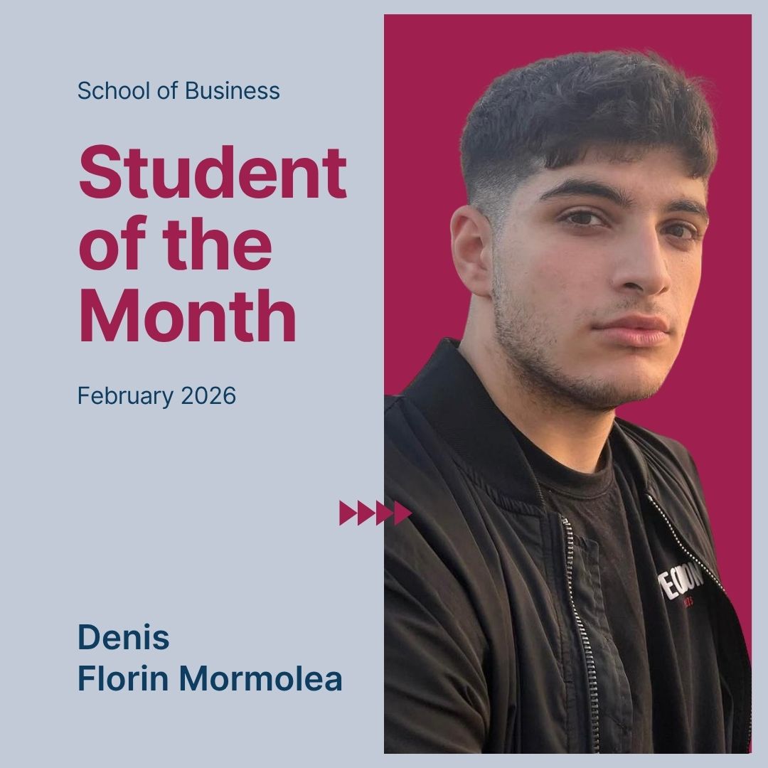 Denis Florin Mormolea, Student of the Month in February 2026