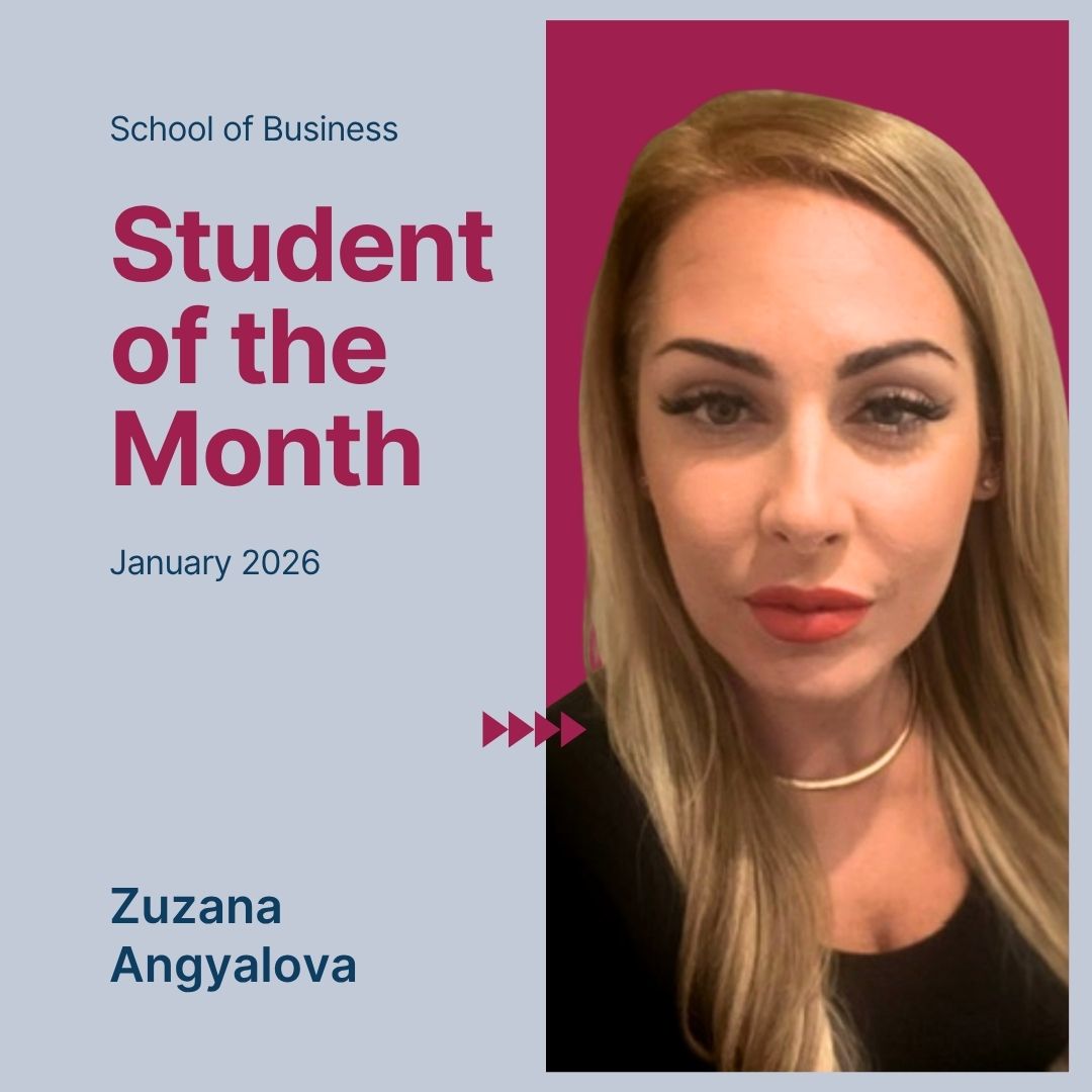 Zuzana Angyalova, Student of the Month in January 2026