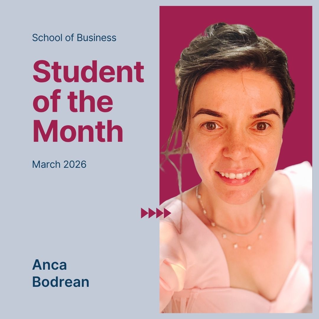 Anca Bodrean, Student of the Month in March 2026